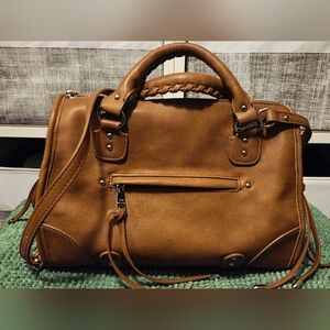 Steve Madden Brown Riggs Satchel
